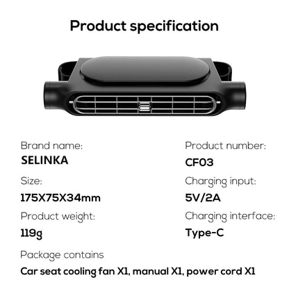 Headrest Cooling Fan